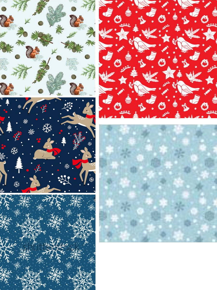 Упаковочная бумага Зимняя сказка В АССОРТИМЕНТЕ (70х100 см), УБ-6495