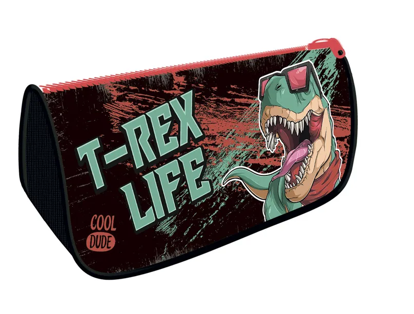 Пенал-косметичка объемный на молнии ПРЕМИУМ, печать на ткани 220;105;65 (12) (К-7, T-REX 2023), К-7