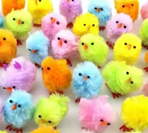 Пасхальный декор 'Цыплята' 3 см (6 шт) SF-7863, №7, 350-686