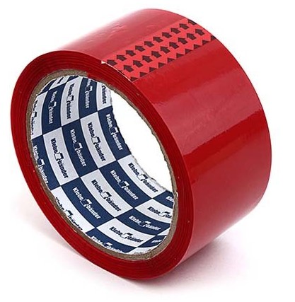 Скотч 48 мм х 30 м,'Klebebander' красный, 40 мкм, (1;шт)