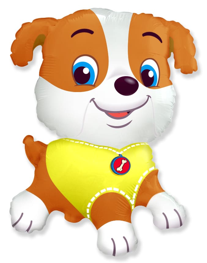 Шар фольга Flexmetal (35'';89 см) Фигура, Бульдог, 1 шт., 901750