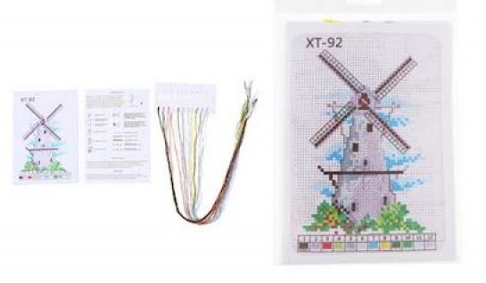 Набор для вышивания крестом 14 х 20 см, в ассортименте 10 дизайнов, M-11888