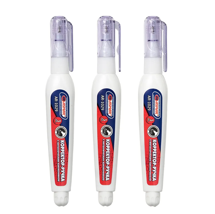 Корректирующая ручка 'ASMAR' , 3 мм , с металл. наконечником, AR-1029