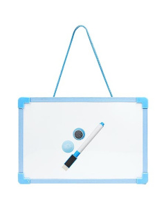 Доска магнито-маркерная "KWELT", 23х18 см , цвет-голубой, К-7791