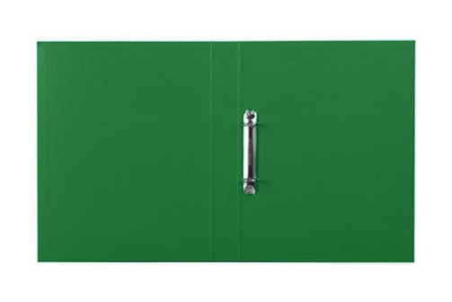 Папка 2 кольца А4 30 мм KWELT зеленая, пластик - 0.5 мм, KP-000309