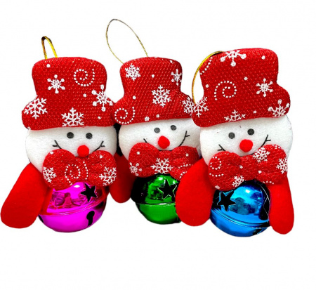 Изображение Новогоднее украшение на ёлку "Снеговик с шариком", С-55 от интернет-магазина КИТ