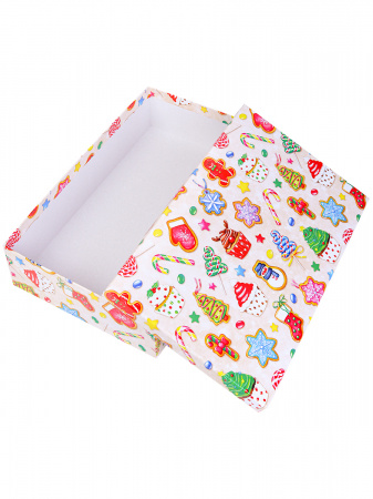 Изображение Коробка подарочная Miland "Новогодние сладости", 26х16х6 см., прямоугольная (Серия 5в1), 1765 от интернет-магазина КИТ