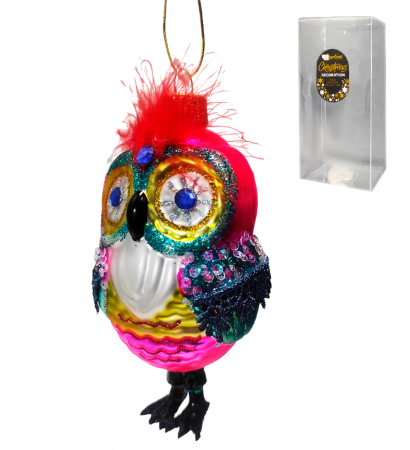 Изображение Елочная игрушка DARLENS ,"Попугай кеша", 5,6х6,6х12,2 см, стекло, DL-DRL05185 от интернет-магазина КИТ