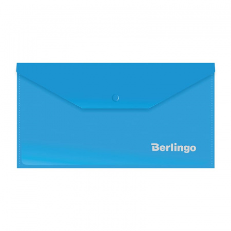 Папка-конверт на кнопке Berlingo, С6, 180мкм, синяя, AKk_06302