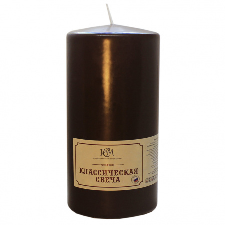 Свеча классическая РСМ , 150х70 мм , коричневая, 6115708