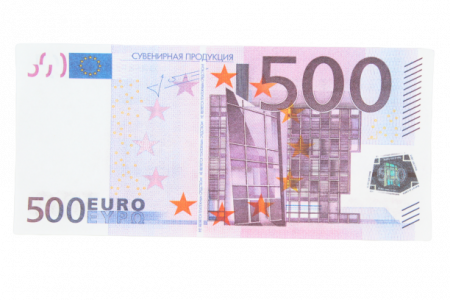 Шуточные деньги 500 евро, 9-50-0009